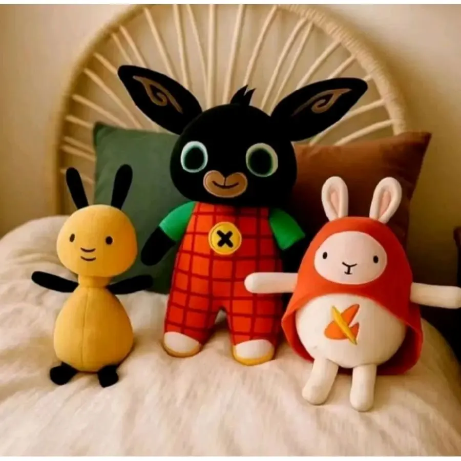 Boneka bunny hitam and friend lucu / boneka mainan kado ulang tahun