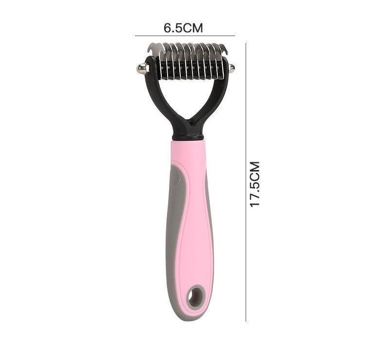 Product Introduction of Lược Gỡ Rối Thông Dụng Cho Thú Cưng, Lược Loại Bỏ Lông Cho Mèo Và Chó, Chất Liệu Thép Không Gỉ, Lược Mát Xa Hai Mặt, Để Loại Bỏ Lông Nổi 7
