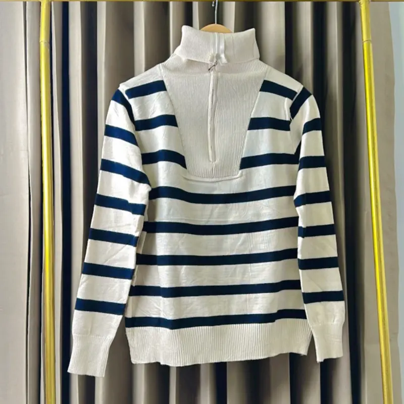 FUJI striped sweater turtleneck premium - Knitwear  Atasan Wanita 2