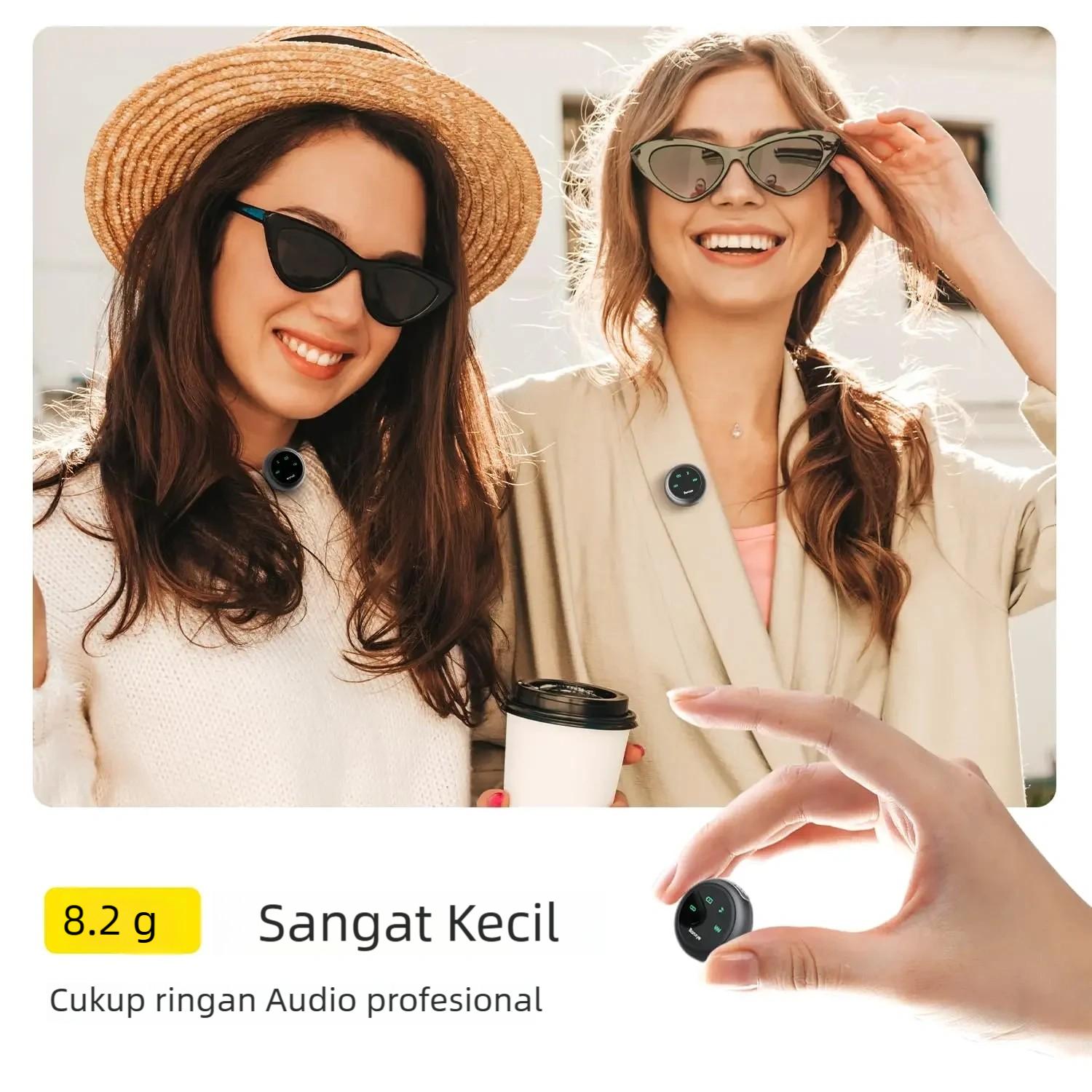 P11 PRO 2-in-1 Mikrofon Nirkabel dengan Kemasan Pengisian Daya untuk Vlogger dan Penyedia Konten HP Plug & Play Lavalier kreator Microphone Transmisi 2.4GHz Pengurangan Kebisingan Ganda wireless Mic P11 PRO 2-in-1 Mikrofon Nirkabel dengan Kemasan Pengisian Daya untuk Vlogger dan Penyedia Konten HP Plug & Play Lavalier kreator Microphone Transmisi 2.4GHz Pengurangan Kebisingan Ganda wireless Mic