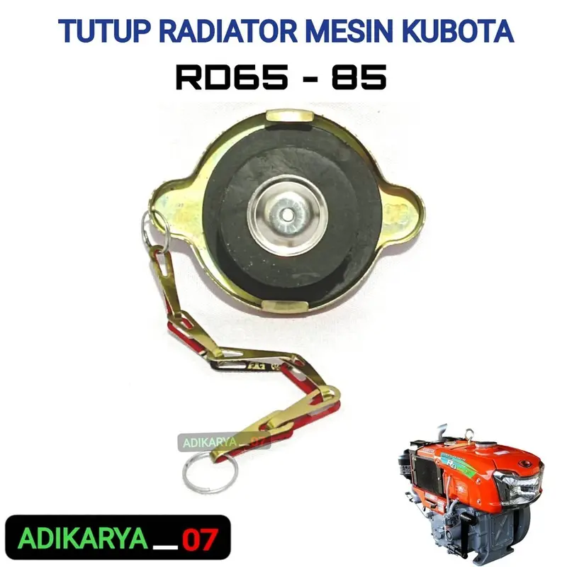 Radiator Cap Assy Mesin Kubota RD85 Tutup Radiator Kubota RD 85 Cap Assy Radiator Mesin Diesel RD 85 1