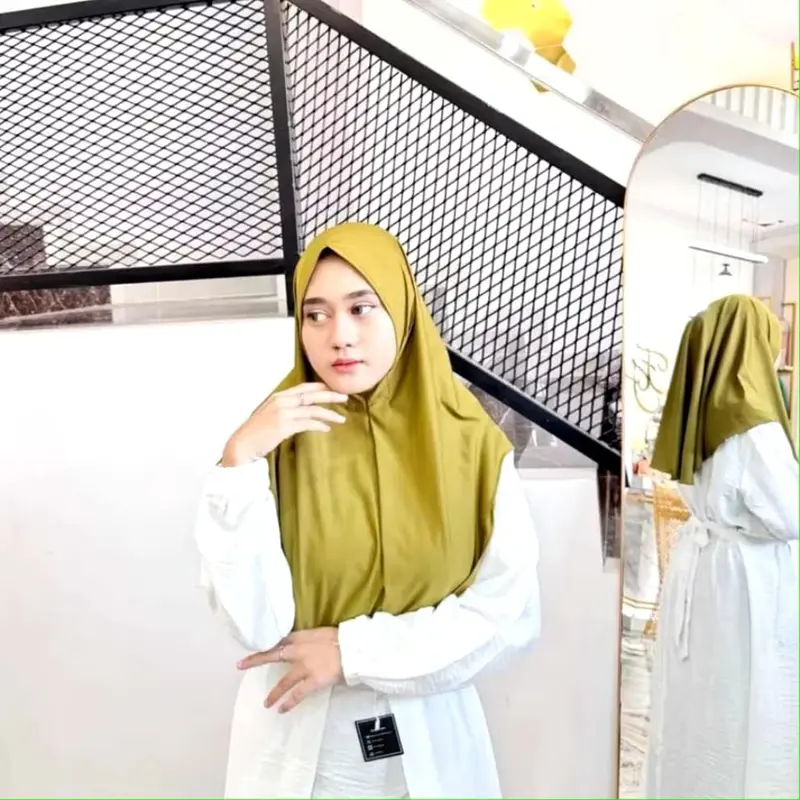HIJAB INSTAN BERGO SYIRIA NONPED SIZE M | HIJAB BERGO VIRAL TRENDY NYAMAN DIPAKAI 2
