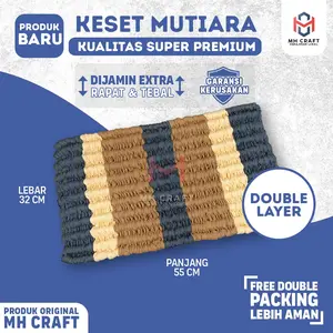 SUPER PREMIUM - Keset Kaki Mutiara Super Tebal Bergaransi Perca MH Crafting