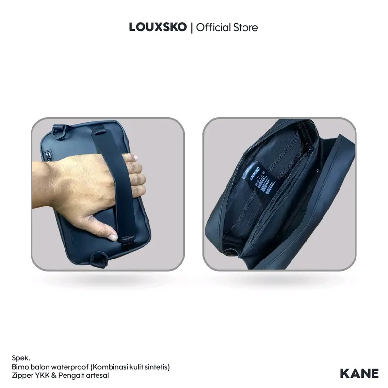 Handbag Nano Ultimatee Tas Pria Multifungsi Waterproof Premium Louxsko Kane 6