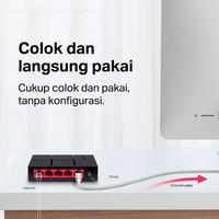 Gambar Mercusys MS105G Desktop Switch 5-Port 10/100/1000 Mbps HUB Switch - MS105G dari Mercusys Official Kota Administrasi Jakarta Utara 5 Tokopedia