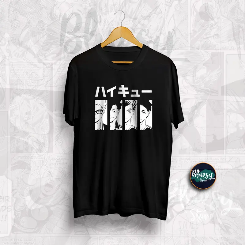 Kaos ANIME HAIKYUU KARASUNO HIGHSCHOOL MEMBERS TSUKISHIMA YU / BAJU ANIME HAIKYU KARASUNO TEAM BLUESYCLOTH 0