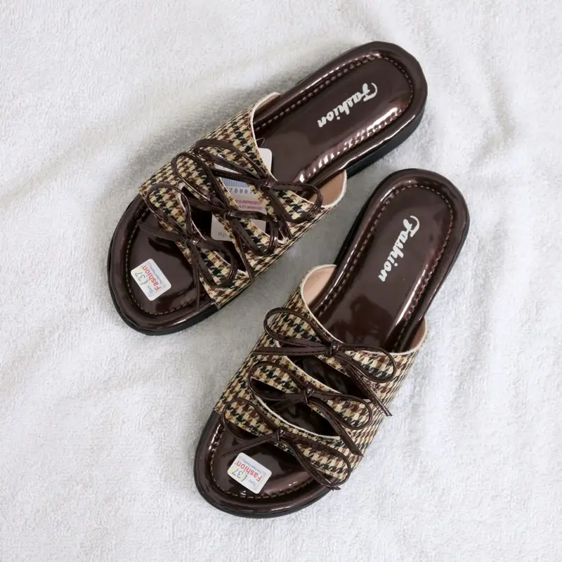 Sandal Rajut Wanita Elegan Terbaru Sendal Model Cewek Shoes Sendal Selop Terbaru 2