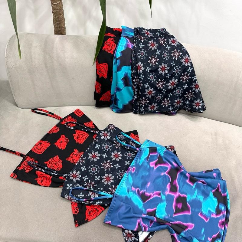 Combo 3  bộ {ĐỒ NGỦ 2 DÂY } [BỐC MÀU NGẪU NHIÊN ],chất cotton lụa  mềm mại có túi quần free size 40_70kg 2