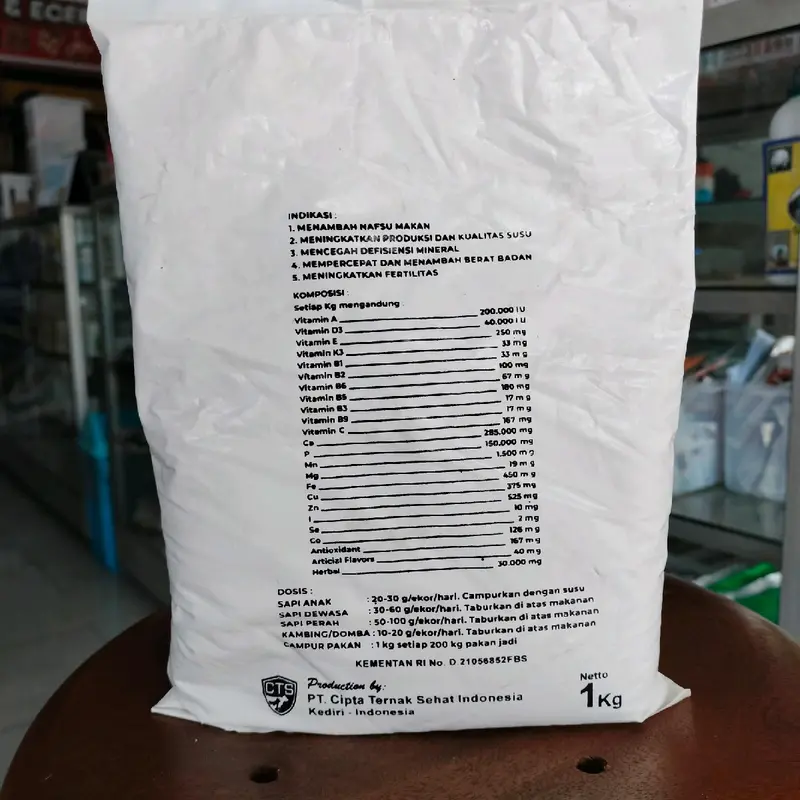 Master Gemuk Premix 1 kg Ruminansia sapi, kambing, domba 1