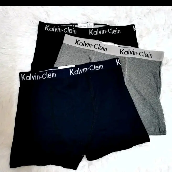 man's boxer (1 box 3pices) cotton 100% ramdom Caler S sampai XXL ready stock Polka Dot