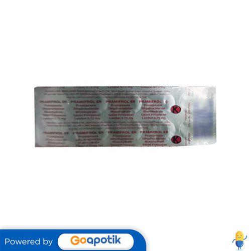 PRAMIFROL ER 0.75 MG STRIP 10 TABLET
