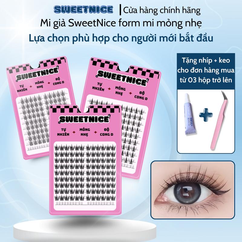 Mi giả Sweetnice mỏng nhẹ, mềm mại tự nhiên, nhiều kiểu dáng, không gây cộm mắt