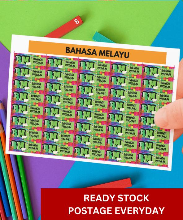 STICKER label SUBJEK SEKOLAH MENENGAH TINGKATAN 1 - 3 [READY - TikTok ...