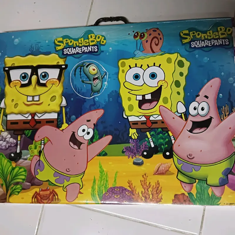 MEJA LIPAT KOPER ANAK MOTIF KARAKTER Furniture meja belajar anak lipat Kayu Plastik 6