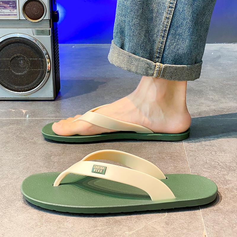 IEAGO Original Men At Home Outdoor Beach Flip Flops Casual Flat Bottom EVA  Slippers Soft Sole Sliders 7