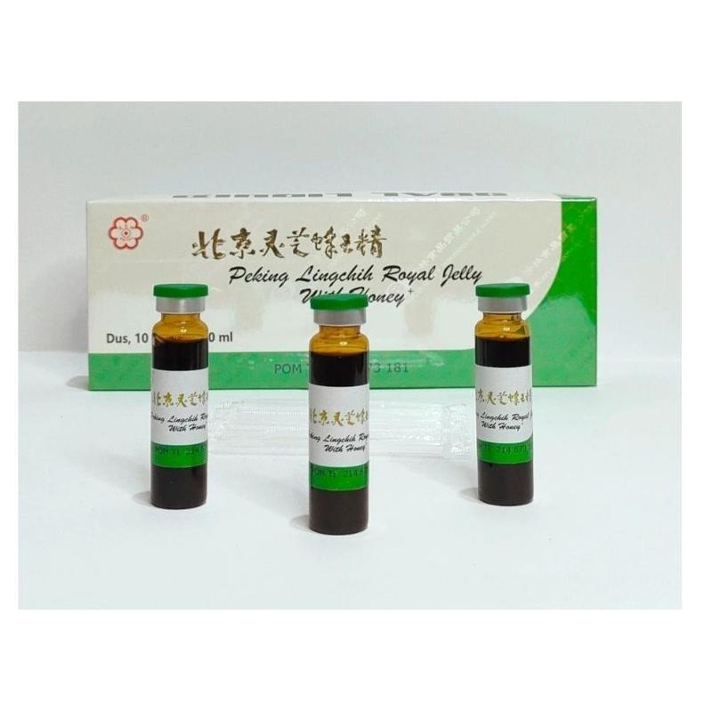 PEKING LINGCHIH ROYAL JELLY WITH HONEY LINGCHI LINGZHI HIJAU ECERAN PERBOTOL