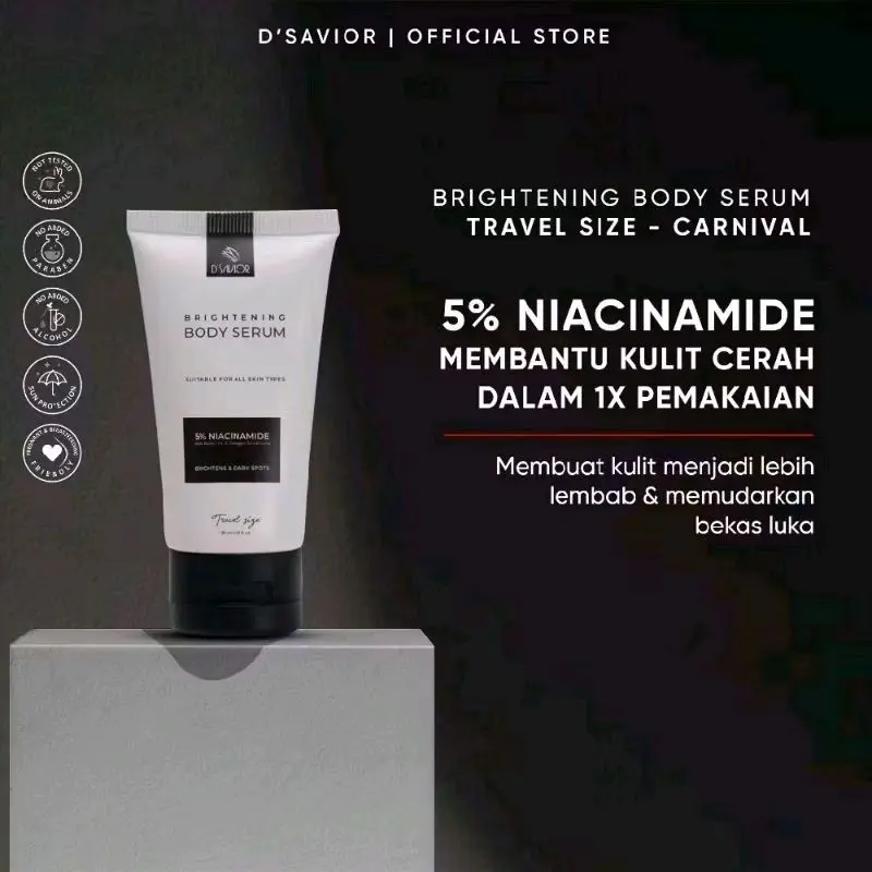 D'savior Body Serum Brightening Niacinamide 5% Memudarkan Bekas Luka isi 50ml