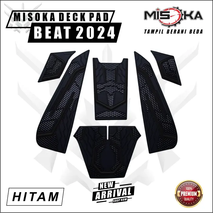 Misoka Deck pad Cover Beat Deluxe 2024 Street 2024 keyless Aksesoris motor Honda Murah Beat Deluxe generasi ke 2 4