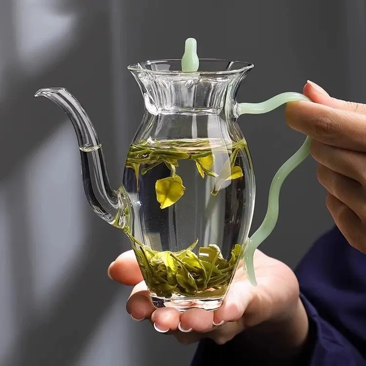 Nồi Hoa Thủy Tiên, Phong Cách Trung Quốc, Chịu Nhiệt, Thủy Tinh Borosilicate Cao, Ngọt Ngào Và Tự Nhiên, Cầm Tay Tại Nhà, Ấm Trà Pha Trà Lạnh