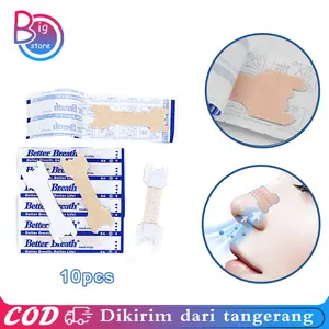 10pcs Nose Strip Plester Hidung Tersumbat Plester Hidung Anti Ngorok Nassal Strip