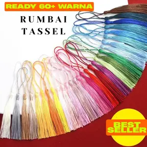 Rumbai Tassel Tasbih - Tasel Tali Kepala Tasbih Hijab Rumbai Bantal Bahan Aksesoris Kerajinan Tangan