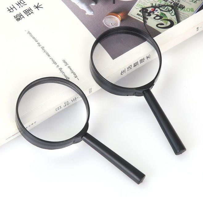 Kính lúp cầm tay cho người già đọc sách kính lúp nhựa cho học sinh kính lúp cầm tay đọc báo