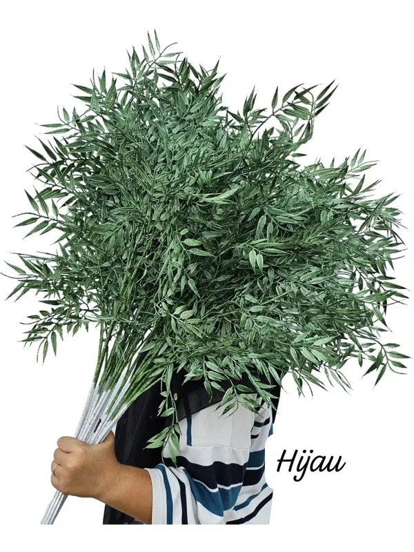 Daun Plastik Milan Bambu Premium Artificial/ Daun Milan Import/ Daun Dekorasi Hiasan 0
