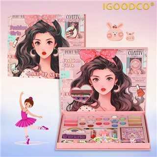 Hộp Trang Điểm Trẻ Em, IGOODCO, Nhiều Màu, Thích Hợp Cho Bé 3-16 Tuổi, Hộp Quà Sinh Nhật, Bộ Đồ Ngày Của Trẻ Em, Màu Trang Trí Ngẫu Nhiên