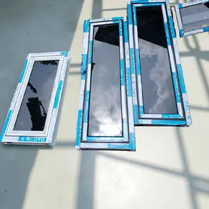 Satu Set Jendela Aluminium 60x140cm dengan Kaca Engsel Handel free packing kayu kusen alumunium jendela perangkat keras jendela garansi produsen free packing kayu