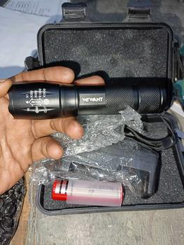 Product Review of Senter Super Terang Waterproof LED Rechargeable Baterai Tactical Anti Air Lampu SWAT Zoom Murah Free Charger from s** B** 2