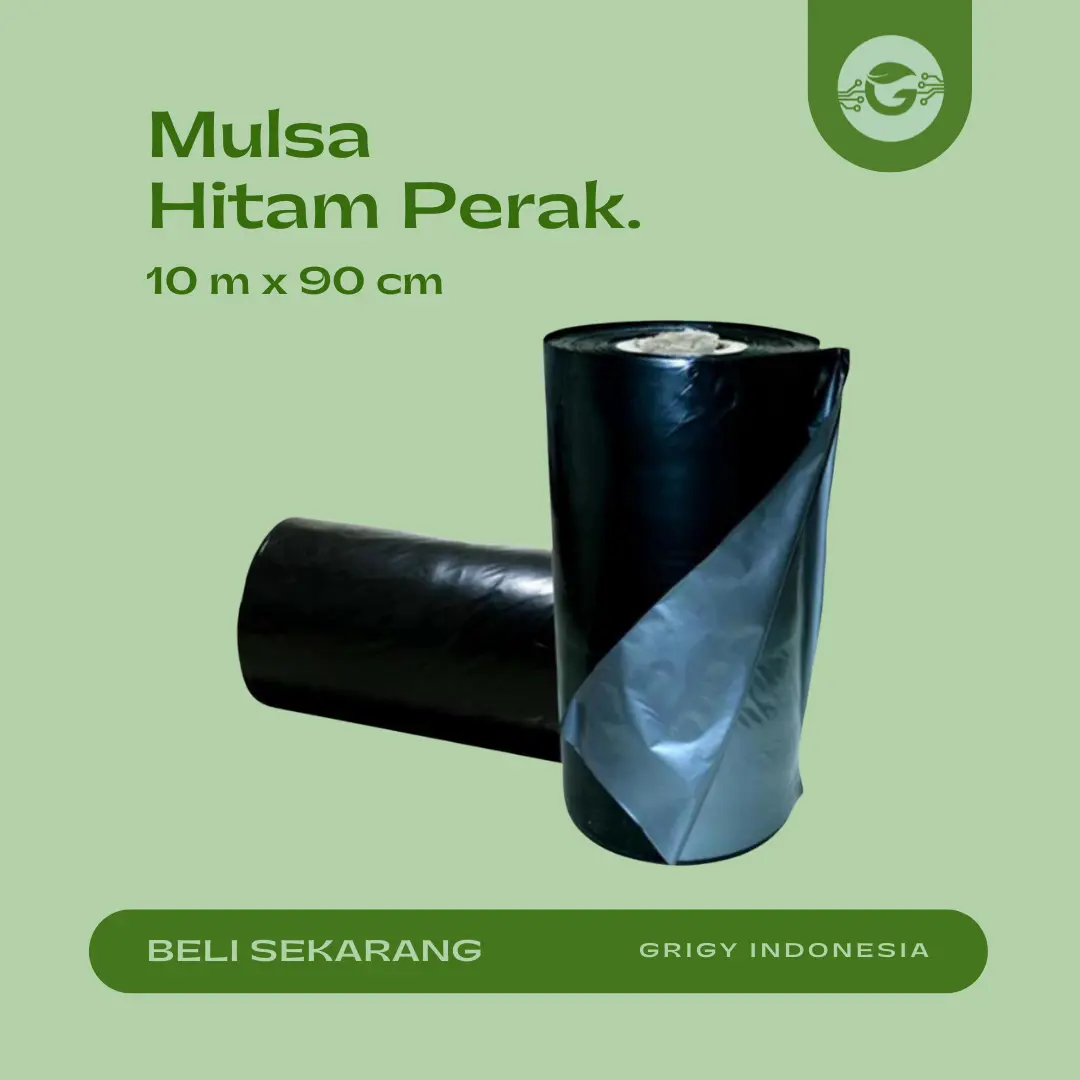 Mulsa Plastik Hitam Perak Tanaman 10x90cm