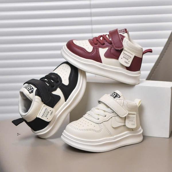 Giày Thể Thao Bé Trai Bé Gái Cao Cổ Phong Cách Hàn Quốc Hàng Siêu Nhẹ Cao Cấp Cho Bé Từ 1 Đến 5 Tuổi Mã B705
