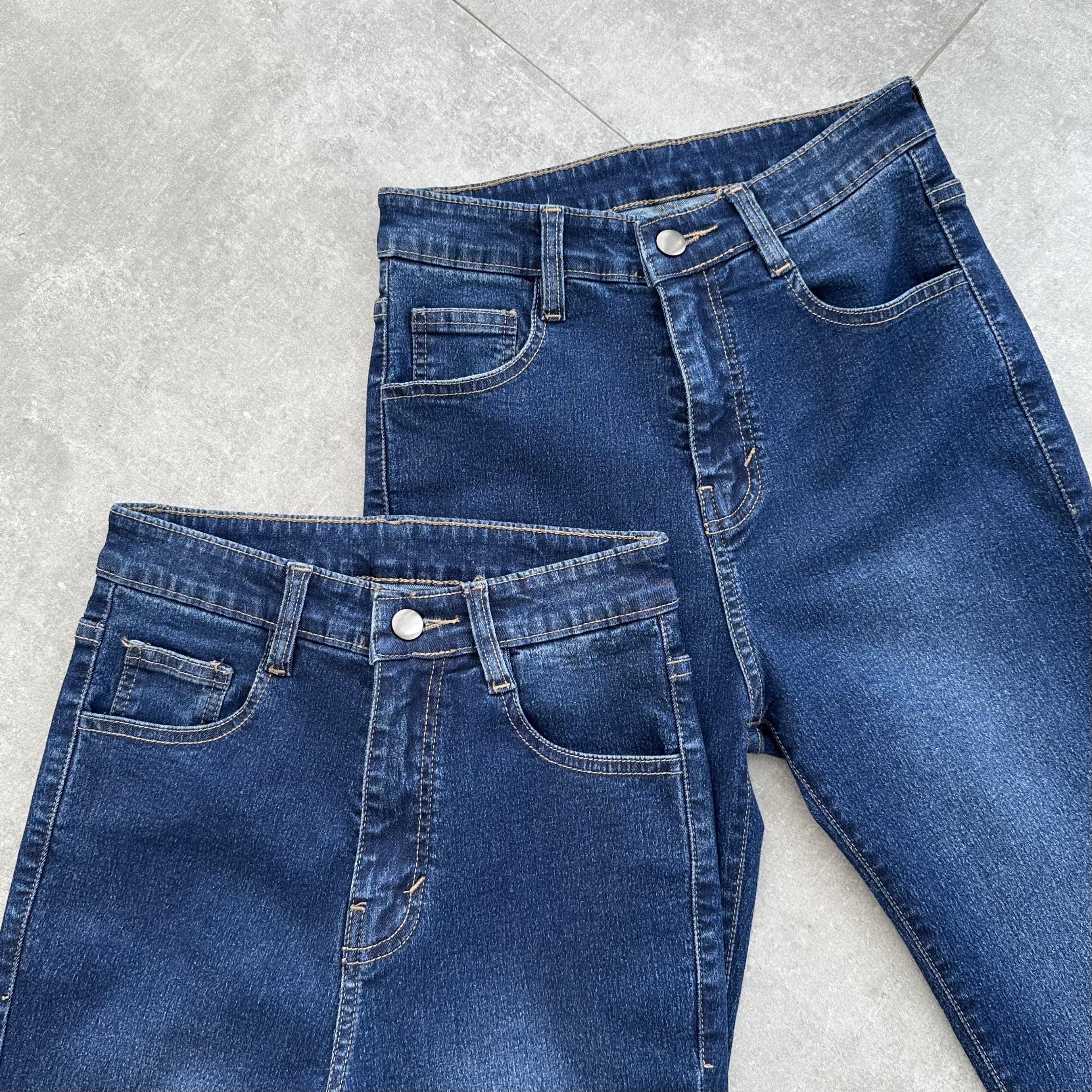 ELLEANO | City Jeans - Jeans Cutbray Petite - Celana Jeans Wanita Highwaist Cutbray Pendek - Petite Pants Stretch