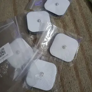 2~10pcs Bantalan Tempel Elektroda Putih  Pad Kancing Pads Elektroda  Gel healthy Pad Kancing  buah Bantalan Tempel Elektroda