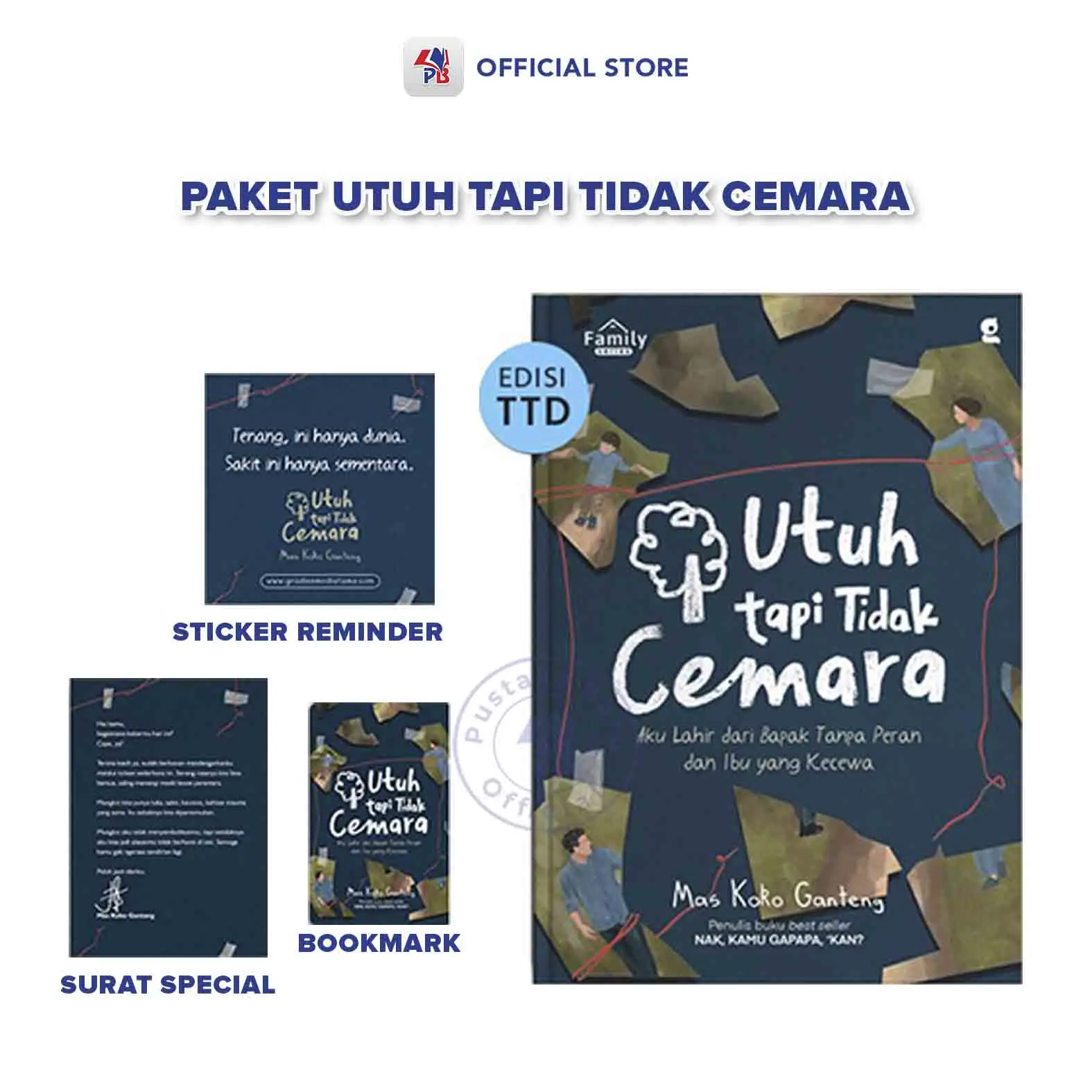 Buku Utuh Tapi Tidak Cemara - Mas Koko Ganteng - GRADIEN MEDIATAMA / KAWAH - GMT