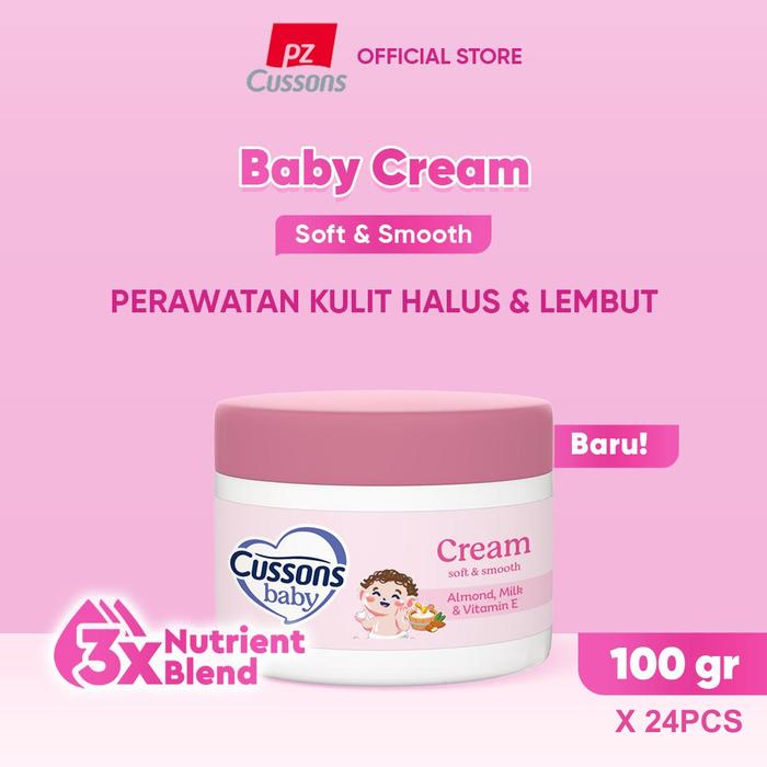 Gambar [Carton Size] Cussons Baby Cream Soft & Smooth - Krim Bayi 100 gr x 24pcs dari CussonsID Kota Administrasi Jakarta Barat Tokopedia
