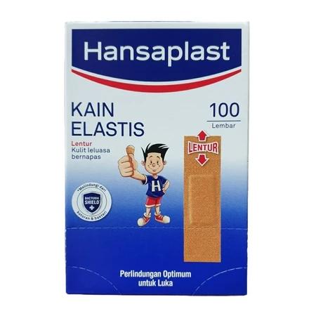 Plaster Merek HANSAPLAST / Plester Luka Kain Elastis / 1 Pak isi 100 0
