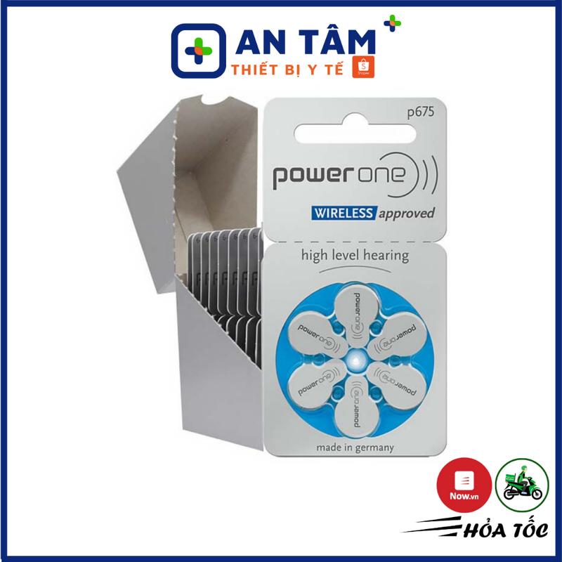 UL Pin Máy Trợ Thính Power One P675 - 1.45v PR44, Pin Ốc Tai Điện Tử - Đức