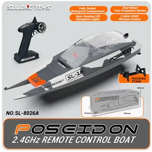 (BISA COD) Mainan Anak Laki-laki Boat Poseidon, Kapal Air Unik Canggih LED