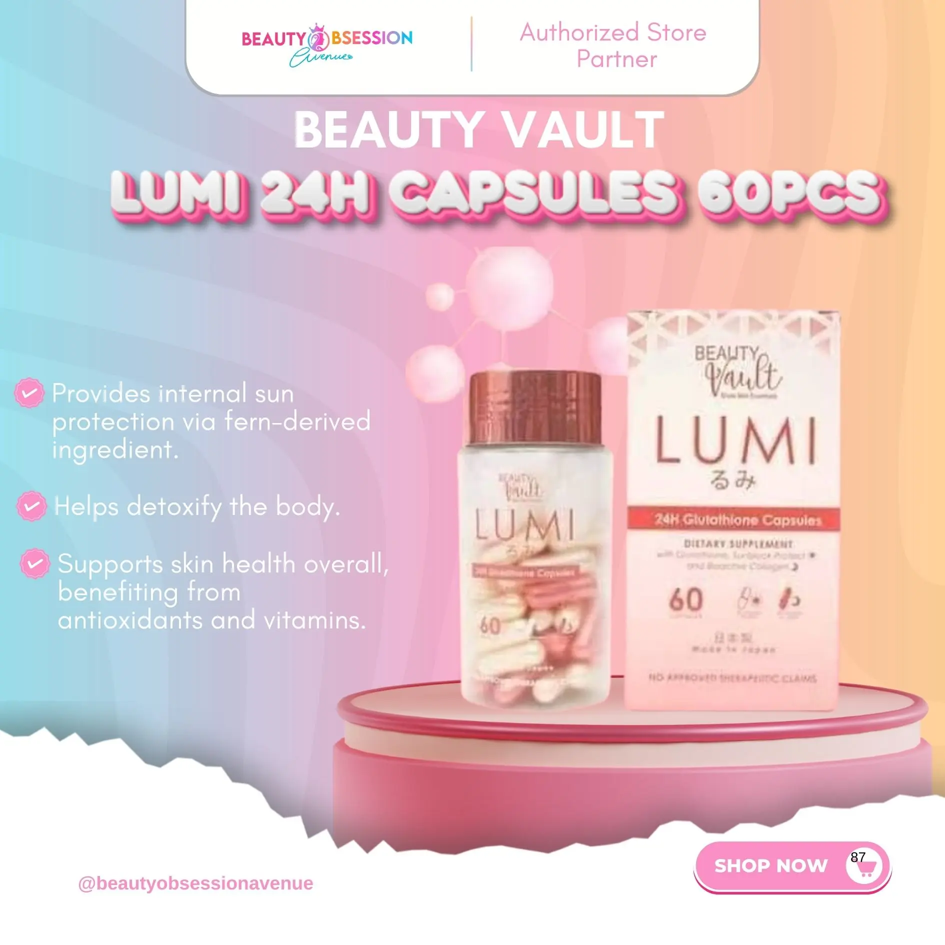 Lumi 24H Glutathione | Lumi Whitening Adult Supplements Beauty Dietary