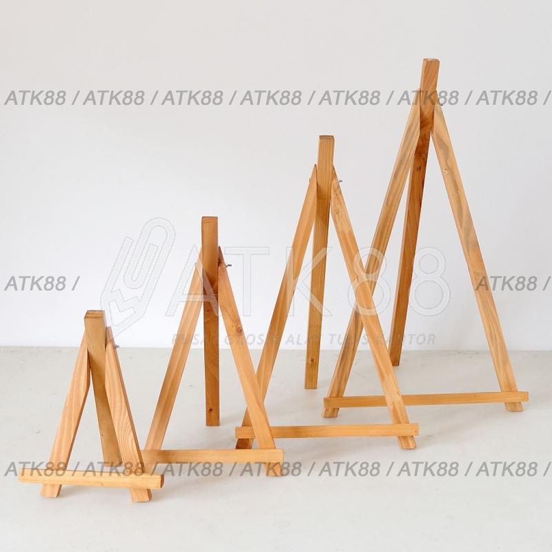 Easel Stand Lukis Canvas 30 cm - Sandaran Kanvas Kayu Display Pigura 0
