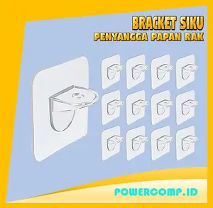 Basedidea Holder Bracket Siku Penyangga Papan Rak - Shelf Support Peg! Self Adhesive Shelves Clips Strong Partition Pin for Kitchen Cabinet Book Shelves Closet Brackets Clapboard Layer - B0105
