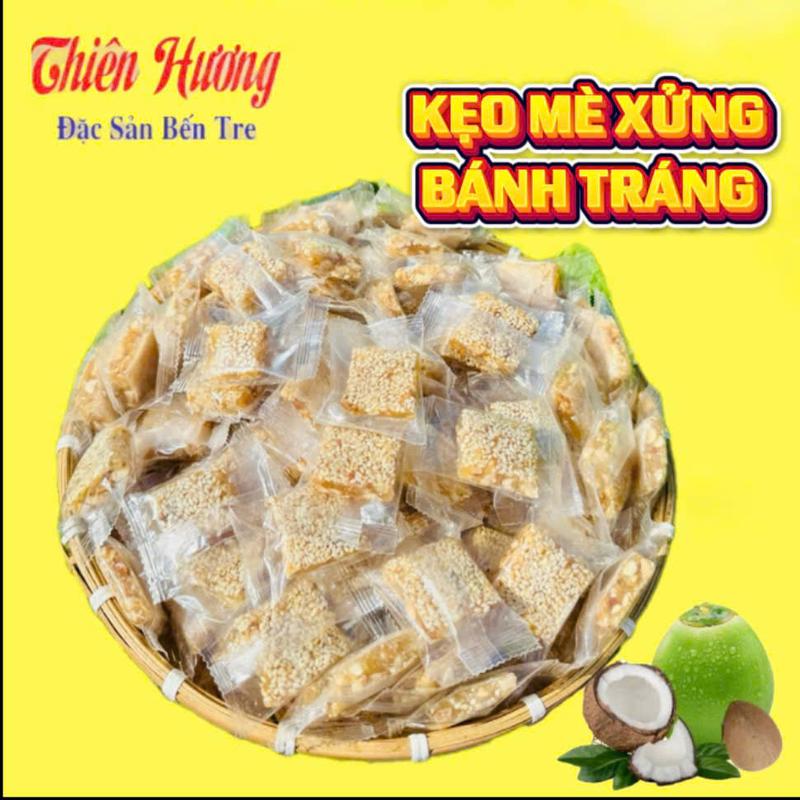 Kẹo MÈ Dẻo Vuông Bánh Tráng mềm dẻo -Đặc Sản Bến Tre Snack Ăn Vặt Food Candy
