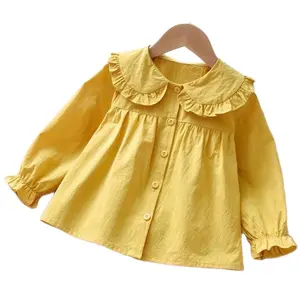 Jesie Atasan Anak Perempuan Polos / Blouse anak dengan Kerah Ruffle Cantik Fashion Trendy