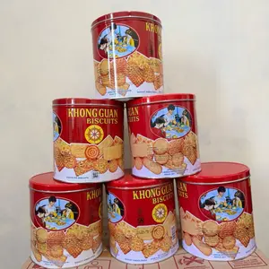 KHONG GUAN ASSORTED BISKUIT KALENG MERAH 650GR Camilan Food Manis