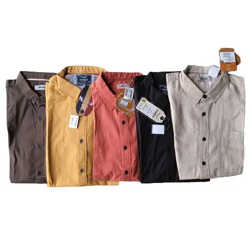 Kemeja Emba Lengan pendek atasan pria Dewasa Katun Surfing Casual Kerja Formal Lembut Nyaman Santai