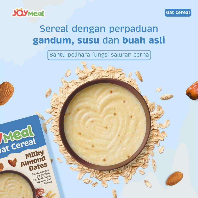 JoyMeal Oat Cereal 120gr | Bubur Sereal Bayi Perpaduan Gandum, Susu, dan Buah Asli 1
