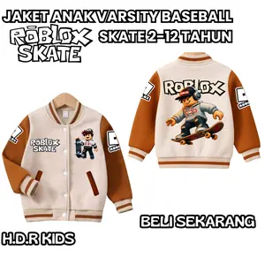 JAKET VARSITY ANAK LAKI LAKI ROBLOX 2-12 TAHUN TERBARU