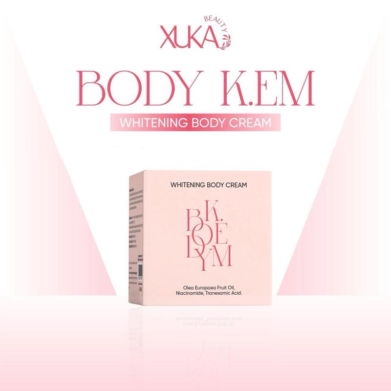 Kem Whitening Body K.EM Xuka Beauty 250g - Hỗ Trợ Dưỡng Da