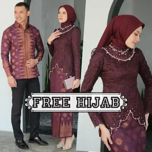 Set Kebaya Couple Modern Sera Series Wisuda Lamaran Full Payet Tunangan Kondangan Terbaru 2024